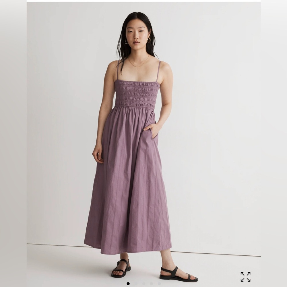 Madewell purple maxi dress size small